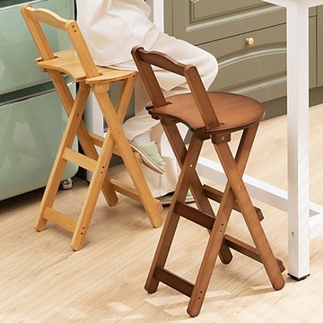 HappyLife 楠竹摺疊吧檯椅 36×29×85cm Y10872