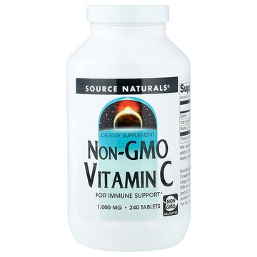 Source Naturals, Non-GMO 維生素 C，1000 毫克，240 片