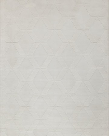 Brunello Hand-Loomed White Rug, 9' x 12'