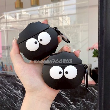 🍌24H快速出貨 黑炭眼睛 保護套 適用於 Airpods 4 保護套 Airpords pro 耳機套 收納盒保護套