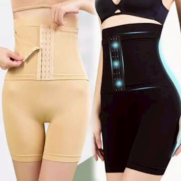 XS-3L維華收小腹排勾五分塑身褲.Bifox