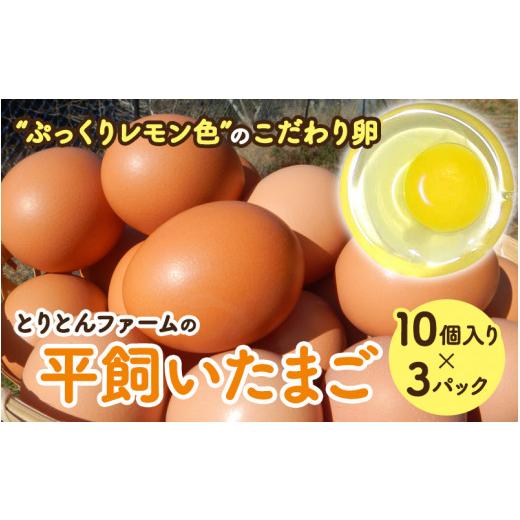 ふるさと納税 和歌山県 田辺市 とりとんファームの平飼いたまご10個入り×3パック ／ 田辺市 卵 たまご 鶏卵 平飼い 卵かけごはん
