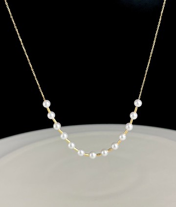 變奏曲-間奏淡水珍珠天然珍珠手鍊珍珠手環18K金珍珠項鍊