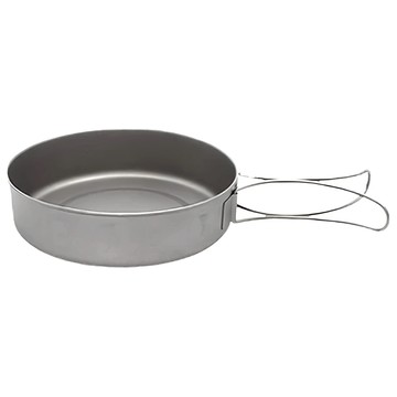 TEMPEST 戶外登山露營純鈦煎鍋 小尺寸  1個  鈦金屬色