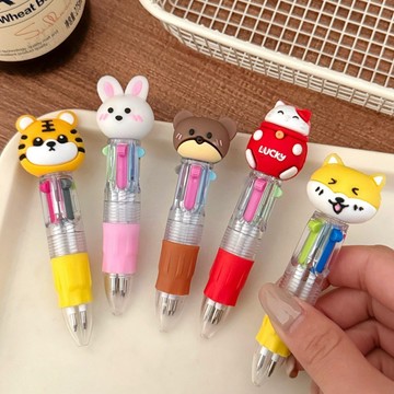 台灣現貨⭐原子筆 筆 卡通動物筆 按動筆 0.5mm圓珠筆 自動筆 標記筆 手賬筆 中性筆 學生禮物 開學禮物 可愛文具
