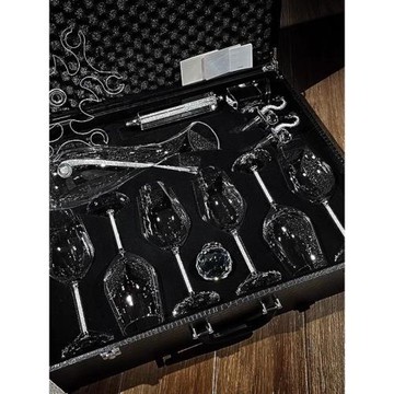 德國勃艮第紅酒杯水晶鉆石高腳杯醒酒器進口無鉛結婚禮物套裝家用