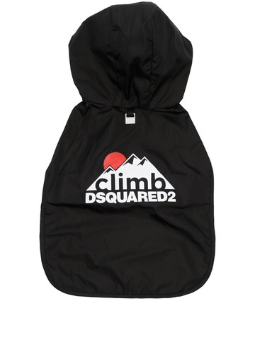 Dsquared2 - logo-print pet hoodie - unisex - Polyamide - S - Black
