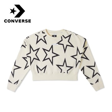 【Converse官方旗艦店】長袖T恤_短版_女性_10027033-A01