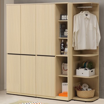 【Homelike】喜家居6.4尺轉角組合衣櫃(2501)