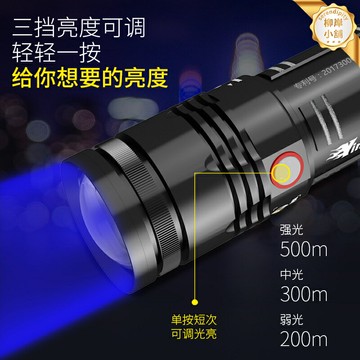 【超亮氙氣】釣魚燈 夜釣燈 紫光燈 藍光燈 強光手電筒 大功率魚燈 防水防震 超長續航 適用於夜釣臺釣黑坑