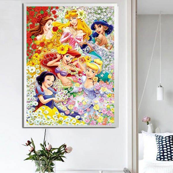 上級者向け フル ダイヤモンド刺繍 キット ビーズ刺繍 ディズニー プリンセス お姫様 花畑 モザイクアート パズルアート リハビリ 趣味 絵画 通販 Lineポイント最大get Lineショッピング