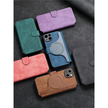 適用iPhone15Plus手機殼新款16蘋果14Pro Max創意13全包防摔12翻蓋11商務高端XS復古XR磁吸7/8外殼6s保護套e