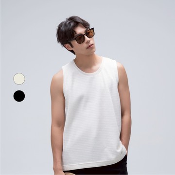 50% Fifty Percent｜紋理假兩件層次背心｜02652612002