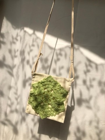 手縫編織花樣  | 斜背包 |  迷你可愛小包包