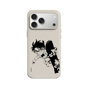 iPhone 17 Pro Max SolidX 貝殼灰 - Detective Conan - 黑色滑板