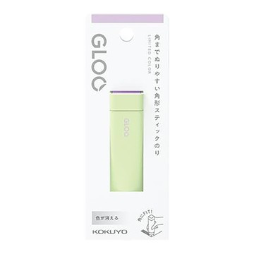 KOKUYO GLOO-Bi-Color方形口紅膠/綠紫/10g