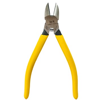 功夫 強力斜口鉗 附彈簧  黃色  1支