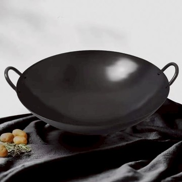 SUMMIT 日本製極鐵鍋/雙耳中華炒鍋36cm