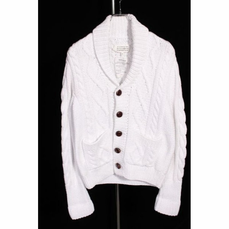 中古 マルタンマルジェラ Martin Margiela 14 カーディガン ニット レプリカシリーズ ローゲージ ショールカラー S50ha03 S 白 ホワイト Yt0416 メンズ 通販 Lineポイント最大0 5 Get Lineショッピング