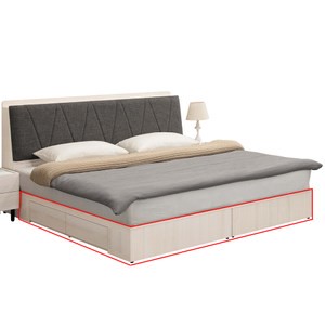 安卡拉6尺四抽收納床底