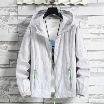 純色防曬衣女夏季2024加肥加大碼時尚防曬服輕薄透氣開衫寬松外套