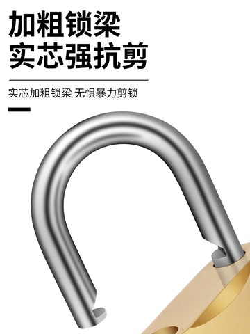 仿銅掛鎖家用加粗箱鎖防盜鎖防銹防水迷你電力箱柜子鎖大門鎖鎖具