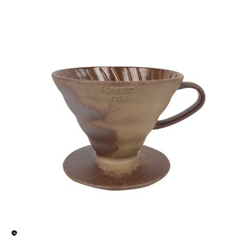 HARIO 【 V60老岩泥系列】V60老岩泥02濾杯 5次燒 [VDCR-02-BR5]