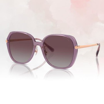 【COACH】方形膠框太陽眼鏡(HC8403D-582562 59mm)