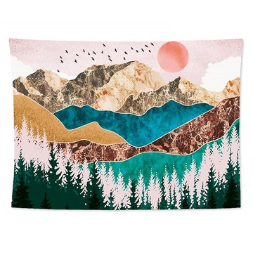 Wild Peak 野峰 露營美學風格掛布 - 室內外適用  C款  200 x 150cm  C款 多色  1件