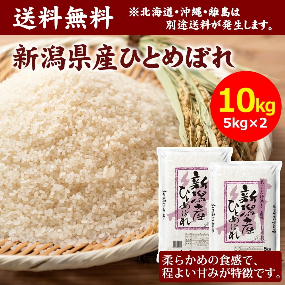 新潟産 白米 ひとめぼれ 10kg（5kg 2袋) お米 米 新潟県 田中米穀