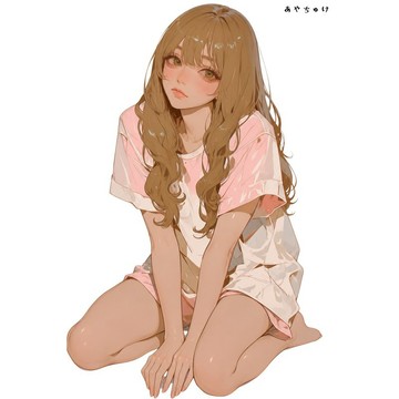 【8 月新品】07-139-0044 人物貼紙 簡約夏日女孩