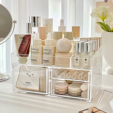 化妝品收納盒高級高顏值亞克力桌面收納多層架子置物架宿舍ins風 z8092