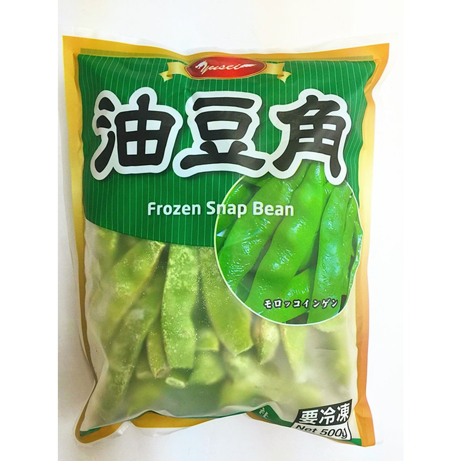 冷凍 油豆角　緑色食品　友盛　冷凍 モロッコインゲン  中国産 500g　中華物産 中華惣菜 中国食材