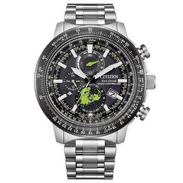 CITIZEN 星辰 PROMASTER 韋禮安配帶光動能電波飛行錶世界時區BY3006-53E