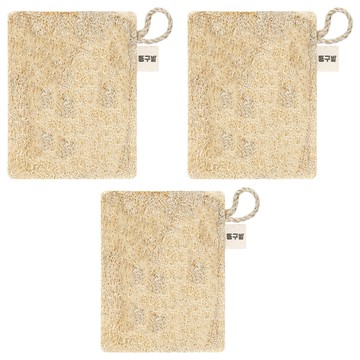 DONGGUBAT 天然絲瓜菜瓜布 大號10x13公分  3入  1組