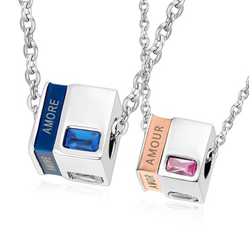 項鍊．AMORE．三色任選．客製刻字