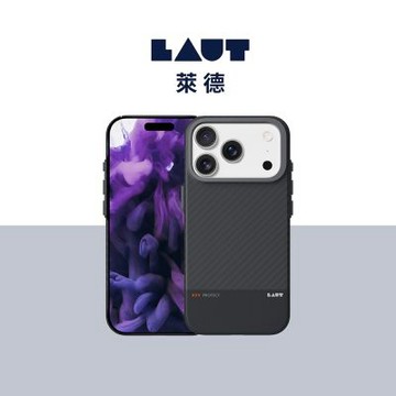 LAUT 萊德 iPhone 18/17 Pro/Pro Max 磁吸鏡頭支架極薄纖維保護殼-黑色 (支援MagSafe 手機殼)