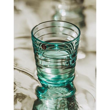 芬蘭iittala伊塔拉波紋玻璃杯水杯Aino Aalto水晶漣漪水壺飲料杯
