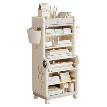 lilikoko 哩哩摳摳 小鱷魚可移動書架  30 x 39 x 82cm  7層  灰色