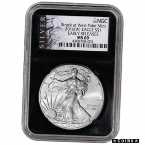 アンティークコイン 2016-(W) American Silver Eagle - NGC MS69