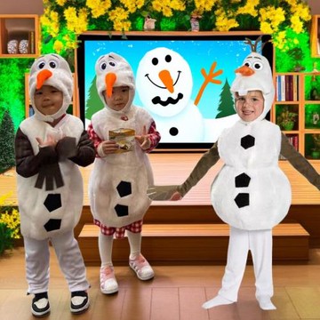 寶寶萬圣節裝扮迪士尼服裝雪寶衣服兒童cos幼兒園圣誕演出服男童