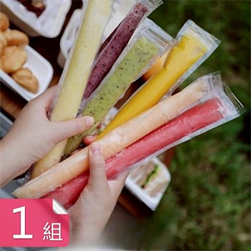 【荷生活】加厚密封不外漏DIY棒冰包裝袋 拋棄式簡易自製透明長條製冰袋-五十支裝1入組