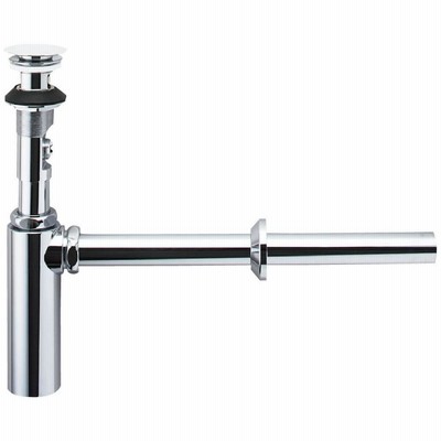 LF-WN7BPCF　LIXIL　INAX　ポップアップ式排水金具（ワイヤータイプ・呼び径32mm）　壁排水ボトルトラップ（排水口カバー付）
