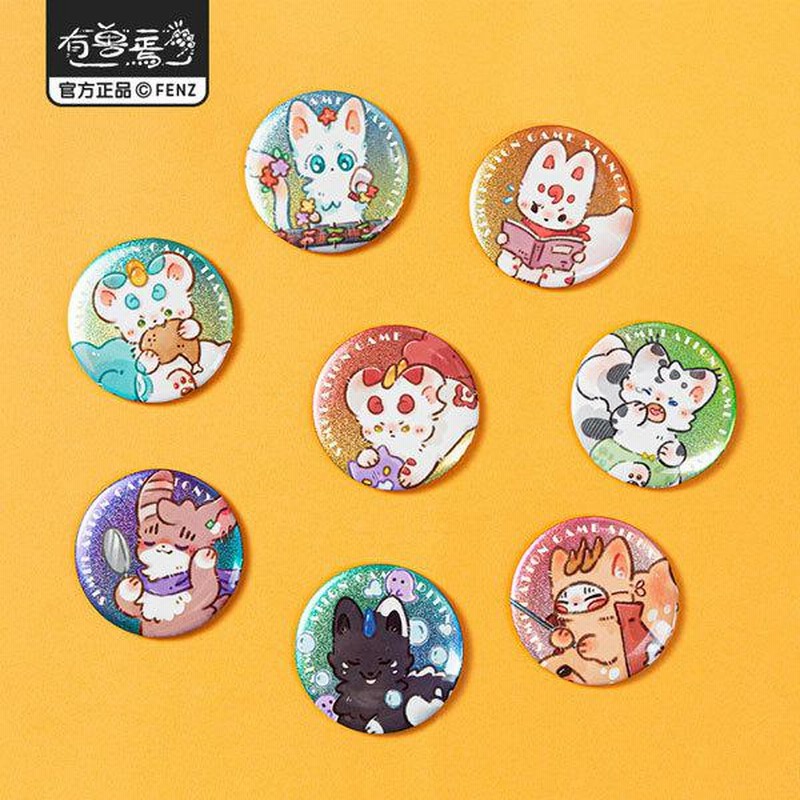 けものフレンズ　缶バッジコレクション　未開封BOX 有獣焉(けものあらんや) 神獣育成シリーズ ブリキ缶バッジ