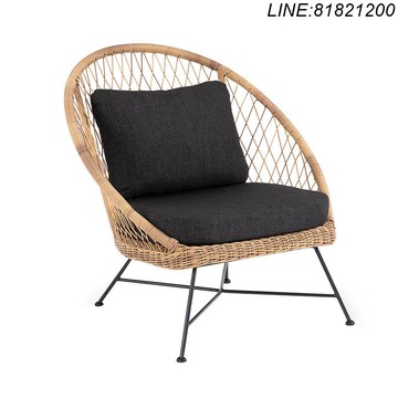 免運 快速發貨戶外家具度假村民宿泳池花園創意藤編椅子室外防水防曬三件套組合 支持訂製 廠家優勢