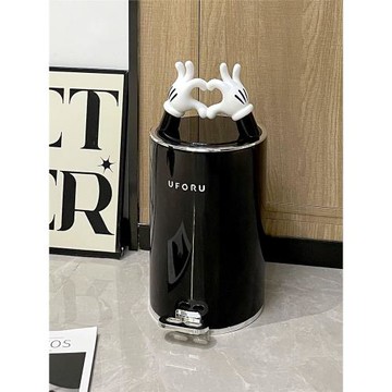 高顏值垃圾桶家用客廳輕奢衛生間可愛新款臥室創意帶蓋廁所衛生桶