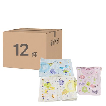 DASING 達興 elePiin 印花紗布圍兜 - 台灣製純棉100%  混合色  12條  1個