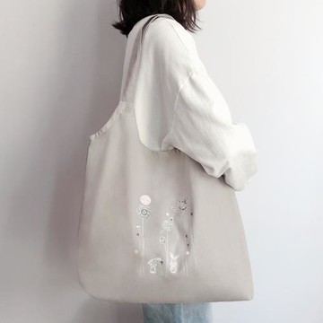 帆布包女單肩包大容量斜挎包手提布袋子小眾文藝2025新款拎書學生