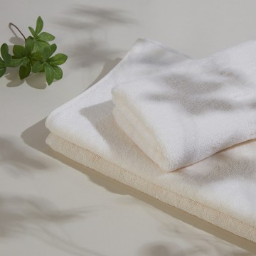 【純棉毛巾旗艦組】D&M_100％ 純棉柔軟毛巾3入組｜樸實米