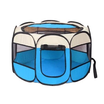 八角寵物圍籠  73 x 73 x 43cm  天空藍色  1個